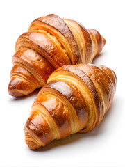 Fototapeta premium Croissant on a white background. 