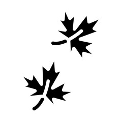 Vector Design Fallen Leaves Icon Style