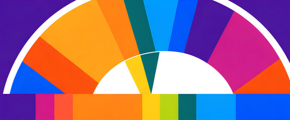 Obraz premium illustrazione con elementi geometrici a tema minimalista astratto contemporaneo