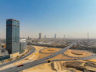 Fototapeta premium KAFD King Abdullah Financial District in Riyadh city
