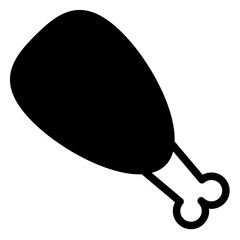 chicken glyph  icon vector illustration isolated on white background