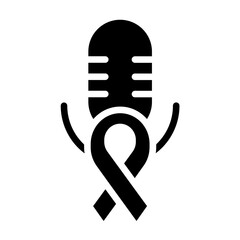 Vector Design Cancer Podcast Icon Style