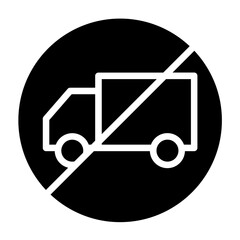 Vector Design No Trucks Icon Style