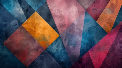 Abstract geometric wall art