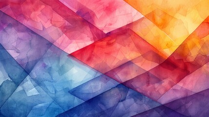 Abstract watercolor geometric background