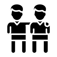 Vector Design Wellness Friends Icon Style