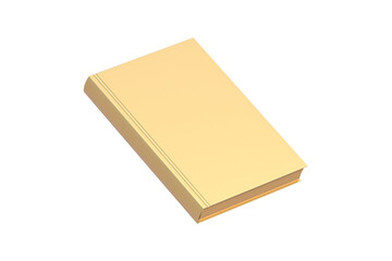 Golden book isolated on white background. 3d render
