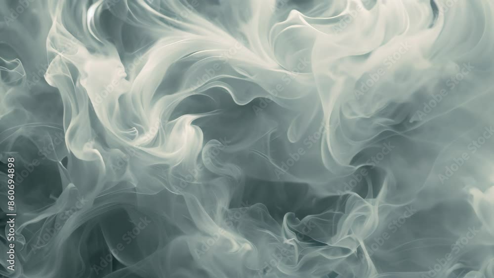 Aufkleber smoke swirls in the air against a dark backdrop, creating a mesmerizing and mysterious visual effect