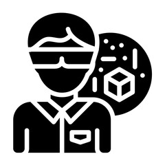 Vector Design Materials Engineer Icon Style