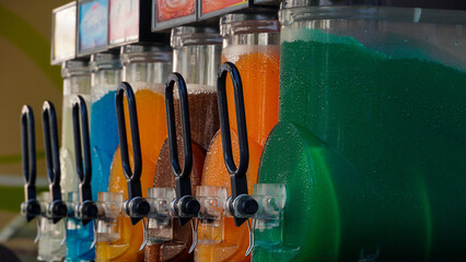 row of bottles of granita 