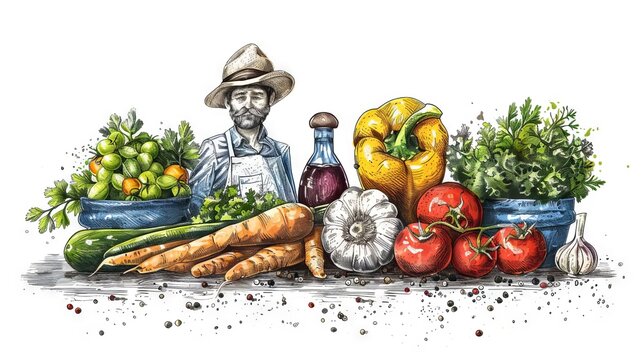 Fresh and organic vegetables and fruits. Support your local farmers!