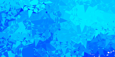 Light BLUE vector background with polygonal forms.