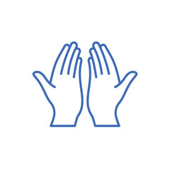 Fototapeta premium Pray vector icon