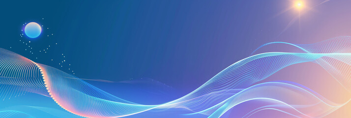 Colorful Abstract Wave Patterns and Light Effects