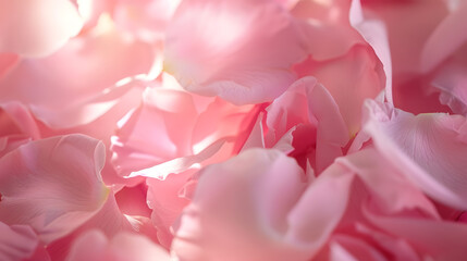 Fototapeta premium Abstract of pink pastel rose petals Soft focus backgroundDesigned for wedding invitation anniversaryvalentinesceremony theme : Generative AI