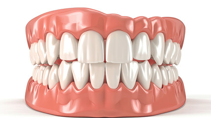 Obraz premium Medically Accurate 3D Illustration of Human Teeth Treatment