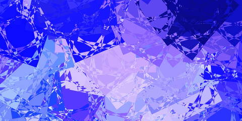 Light Purple vector template with triangle shapes.