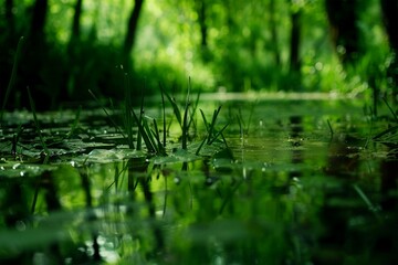 Fototapeta premium landscape reflected in water