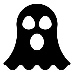 ghost  glyph  icon vector illustration isolated on white background