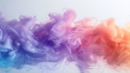 Rainbow smoke swirls