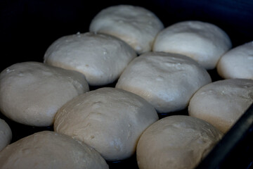 bollos de masa de pizza