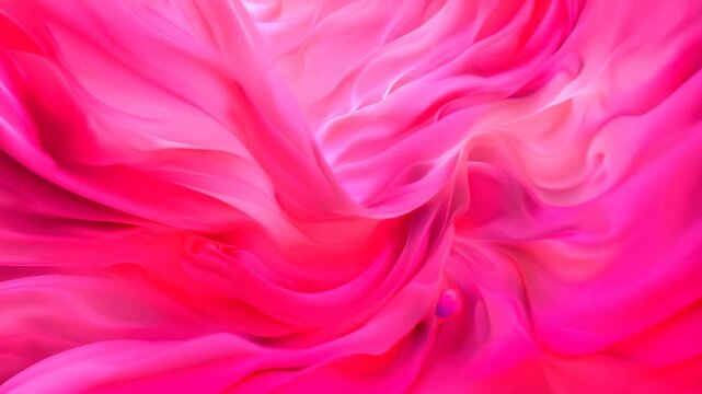 Detailed view of swirling pink patterns on delicate fabric, Delicate, swirling patterns of pink hues creating a mesmerizing effect
