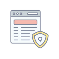 Web Security vector icon