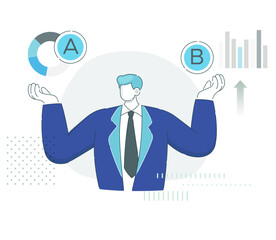 Business Decision - Financial Analysis - Abstract Illustration