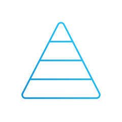 Pyramid vector icon