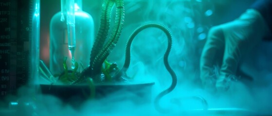 Creepy laboratory experiment gone wrong. AI.