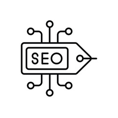 Seo Tag vector icon