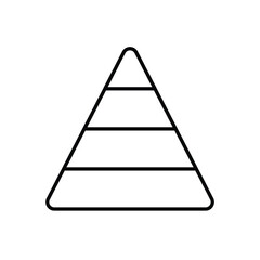 Pyramid vector icon