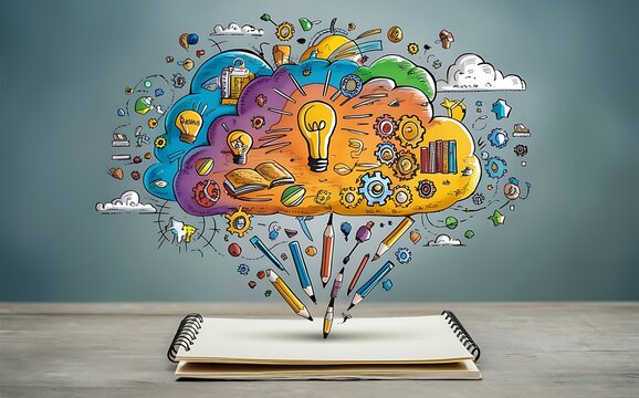 Brain storming idea on paper