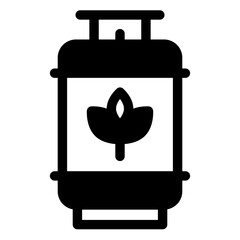 gas  glyph  icon vector illustration isolated on white background