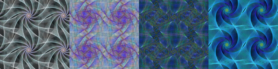 Seamless fractal pattern background collection