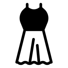 dress  glyph  icon vector illustration isolated on white background