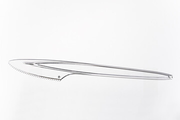 Plastic knife. Disposable plastic knife.
