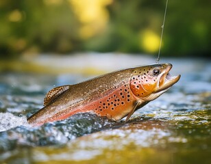 Obraz premium Fly Fishing for trout