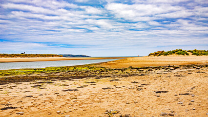 Malahide and Howth cliffs in Dublin irish sea coastline