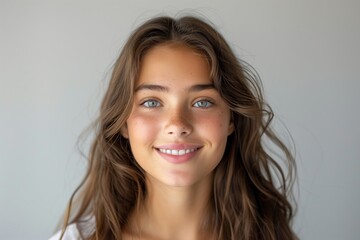 Fototapeta premium Smiling Vaccinated Teen on Transparent Background