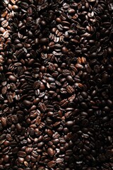 coffee beans flat lay