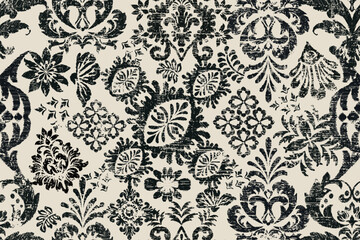 Ikat paisley embroidery on the fabric in Indonesia, India and Asian countries.geometric ethnic oriental seamless pattern.Aztec style. illustration. design for texture, fabric,clothing,wrapping,carpet.