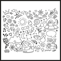 Hand Drawn Doodle Art Vector Illustration, Doodle art, Hand Drawn Business Doodle Art, Vector Art, Vector Illustration.