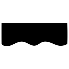 Wavy page top or footer