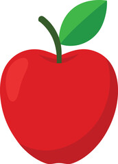 Apple and leaves  vector