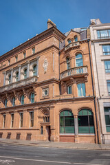 Dublin, Ireland - May 12 2024 "Beautiful architecture during sunny Sunday in Dublin"