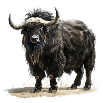recommend clip art: Clipart illustration of yak on a white background. Suitable for crafting and digital design projects.[A-0001]