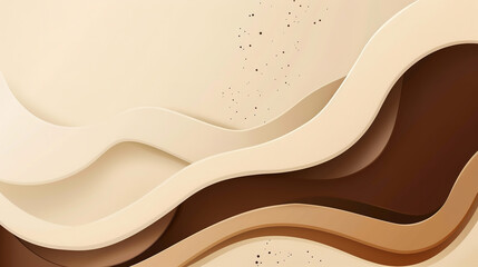 A modern, high-resolution background with an coffee and cream gradient that transitions from warm tones to dark coffee