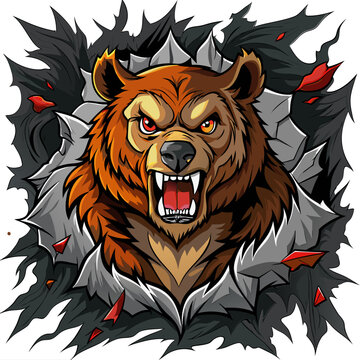 bear head mascot