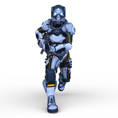 サイバー戦士　3DCGレンダリング